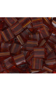 Miyuki tila 5x5mm beads - Dark topaz TL-134